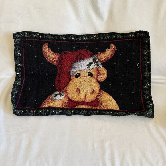 4 Variety Christmas Placemats Reversible Designs Festive Holiday Decor Moose Pen - Picture 4 of 6